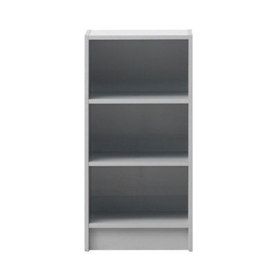 Timber Art Design Small 3 Tier Cube Bookcase Display Shelving Storage Unit Furniture Grey - image 1