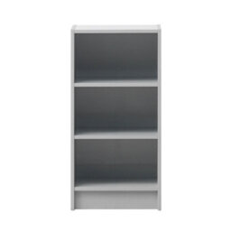 Timber Art Design Small 3 Tier Cube Bookcase Display Shelving Storage Unit Furniture Grey - thumbnail 1