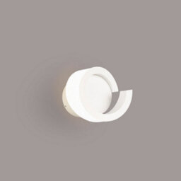 Luminosa Lighting Luminosa Tsunami 1 Light Round Wall Lamp, 12W Led, 3000K, 900Lm, Sand White - thumbnail 3