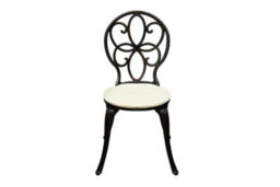 Sh&g Rayleigh 2 Seat Bistro Set - 3 Piece Round Table & Chairs - Antique Bronze Cast Aluminium With Cream Cushions - Outdoor - thumbnail 4