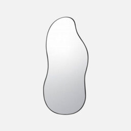 Sweeek - Black Metal Mirror Harlow Black 31X3X70 Cm - thumbnail 2