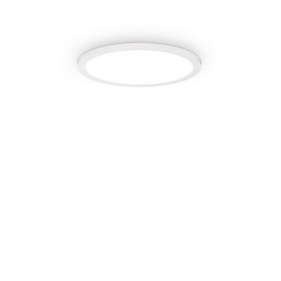 Ideal Lux Fly 35Cm Integrated Led Semi Flush Light White, 3000K, Ip40