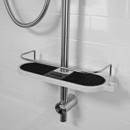 Showerdrape Shower Rail Shelf Storage Shelf Caddy