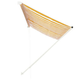 Berkfield Retractable Awning 300X150 Cm Yellow And White - thumbnail 3