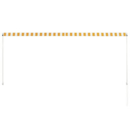 Berkfield Retractable Awning 300X150 Cm Yellow And White - thumbnail 5