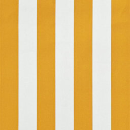 Berkfield Retractable Awning 300X150 Cm Yellow And White - thumbnail 7