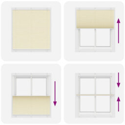 Berkfield Pleated Blind Cream 115X150 Cm Fabric Width 114.4 Cm Polyester - thumbnail 5
