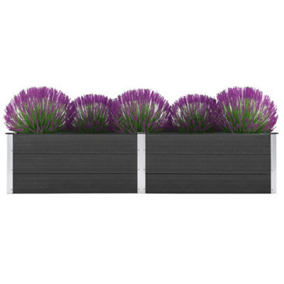 Berkfield Garden Raised Bed 250X50X54 Cm Wpc Grey - image 1