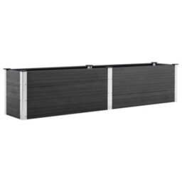 Berkfield Garden Raised Bed 250X50X54 Cm Wpc Grey - thumbnail 2