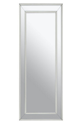 Orsina Yula Rectangular Wall Mirror With Silver Finish Frame - image 1