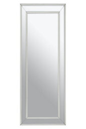 Orsina Yula Rectangular Wall Mirror With Silver Finish Frame - thumbnail 1