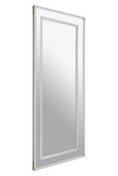 Orsina Yula Rectangular Wall Mirror With Silver Finish Frame - thumbnail 2