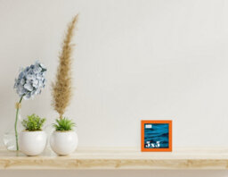 5X5 Orange Picture Frame (12.7 X 12.7Cm) Poster, Photo, Artwork, Gallery Wall Or Print - thumbnail 2