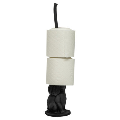 Woodside Cast Iron Elephant Free Standing Bathroom Toilet Paper/loo Roll Stand - image 1