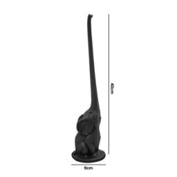 Woodside Cast Iron Elephant Free Standing Bathroom Toilet Paper/loo Roll Stand - thumbnail 5