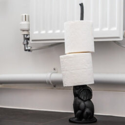 Woodside Cast Iron Elephant Free Standing Bathroom Toilet Paper/loo Roll Stand - thumbnail 3