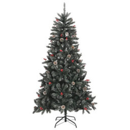 Berkfield Artificial Christmas Tree With Stand Green 180 Cm Pvc - thumbnail 2