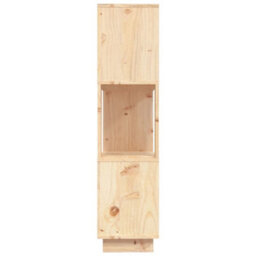 Berkfield Book Cabinet/room Divider 80X25X101 Cm Solid Wood Pine - thumbnail 6