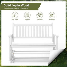 2-Person Garden Patio Glider Loveseat Chair - thumbnail 6