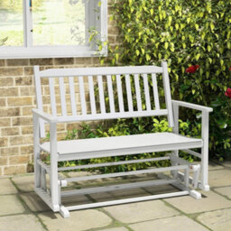 2-Person Garden Patio Glider Loveseat Chair - thumbnail 5