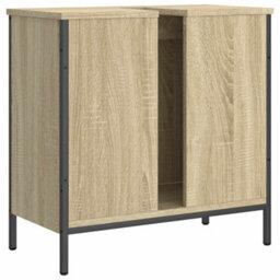 Walplus Bathroom Sink Cabinet Sonoma Oak 60X30X60 Cm Engineered Wood - thumbnail 8
