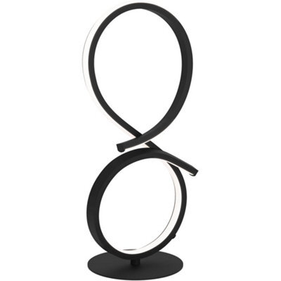 Loops Stylish Modern Black Table Lamp For Indoor Home Decor - Minimalist Design - image 1