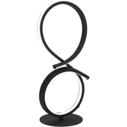 Loops Stylish Modern Black Table Lamp For Indoor Home Decor - Minimalist Design - thumbnail 1
