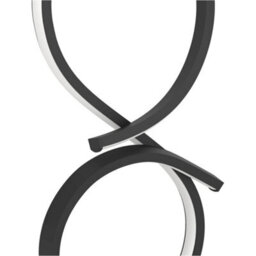 Loops Stylish Modern Black Table Lamp For Indoor Home Decor - Minimalist Design - thumbnail 5