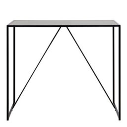 Furniture To Go Seaford Black Metal Bar Table With Black Ash Top - thumbnail 2