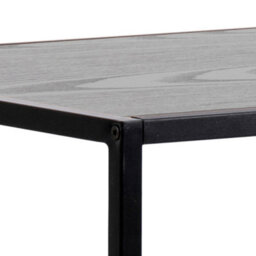 Furniture To Go Seaford Black Metal Bar Table With Black Ash Top - thumbnail 6