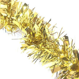 HSD Chunky Gold Tinsel Garland - 2M (6.5Ft), Festive Christmas & Party Decoration, Mantel & Home Decor - thumbnail 1