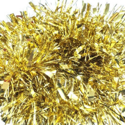 HSD Chunky Gold Tinsel Garland - 2M (6.5Ft), Festive Christmas & Party Decoration, Mantel & Home Decor - thumbnail 2