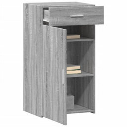 Berkfield Sideboard Grey Sonoma 50X42.5X93 Cm Engineered Wood - thumbnail 3