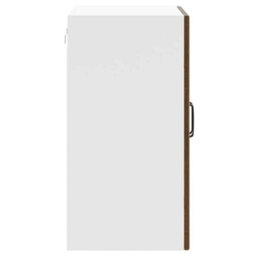 Berkfield Kitchen Wall Cabinet With Glass Door Lucca Brown Oak Engineered Wood - thumbnail 8