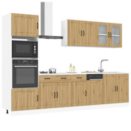 Berkfield 7 Piece Kitchen Cabinet Set Kalmar Artisan Oak Engineered Wood
