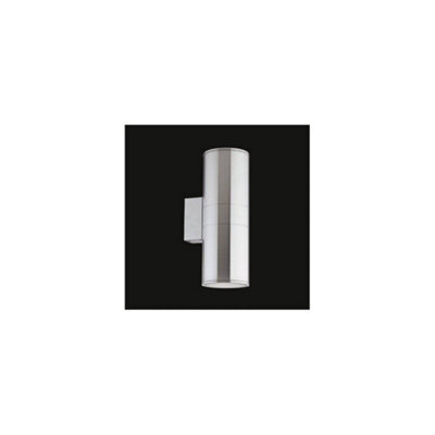 Ideal Lux Gun  2 Light Outdoor Large Up Down Wall Light Aluminium, Putty Ip54, E27 - image 1