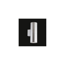 Ideal Lux Gun  2 Light Outdoor Large Up Down Wall Light Aluminium, Putty Ip54, E27 - thumbnail 1