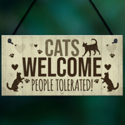 Red Ocean Novelty Cat Signs For Home Funny Cat House Sign Gate Door Plaque Pet Animal Lover Gifts - thumbnail 5