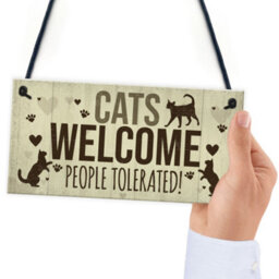 Red Ocean Novelty Cat Signs For Home Funny Cat House Sign Gate Door Plaque Pet Animal Lover Gifts - thumbnail 6