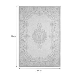 Sweeek - Indoor Rug With Baroque Pattern, Pink, Red And Blue, Melgy, 230X160 Cm - thumbnail 5