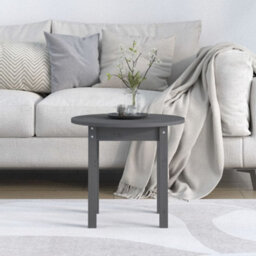 Walplus Coffee Table Grey 45X40 Cm Solid Wood Pine - thumbnail 3