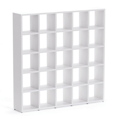 RB UK Boon 25 Cube Shelving Unit Eco-Friendly Bookcase Freestanding Heavy Duty Oak, Made In Austria (H)1830mm (W)1810mm (D)330mm