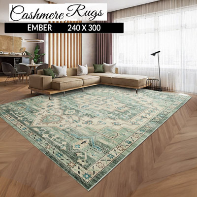 Ameha Ember Cashmere Rug 240 X 320 Cm Luxury Master Bedroom Carpet Extra Large Living Room Mats - image 1