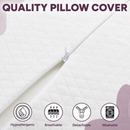 Zuvo Memory Foam Contour Pillow For Neck & Shoulder Support Orthopaedic Design Includes Free Sleep Eye Mask - thumbnail 7