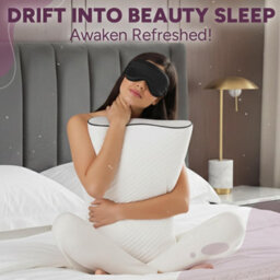 Zuvo Memory Foam Contour Pillow For Neck & Shoulder Support Orthopaedic Design Includes Free Sleep Eye Mask - thumbnail 8