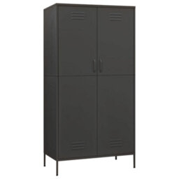 Vidaxl Wardrobe Anthracite 90X50X180 Cm Steel - thumbnail 2