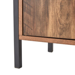 Thehotsale 60 X 30 X 60Cm Double-Door U-Shaped Under Sink Cabinet, Brown - thumbnail 7