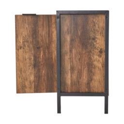 Thehotsale 60 X 30 X 60Cm Double-Door U-Shaped Under Sink Cabinet, Brown - thumbnail 5
