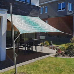 Green 1.5Mx1.5M Rectangular Shade Sail Waterproof Uv Resistant - thumbnail 6