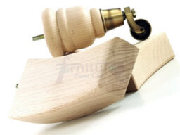 L&F Wood Furniture Feet 2X With Castors 2X Curved Back Replacement Legs For Sofas Chairs Stools Settees M8 Rjb165 - thumbnail 8